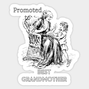 Promoted to grandmother 2023 Sticker